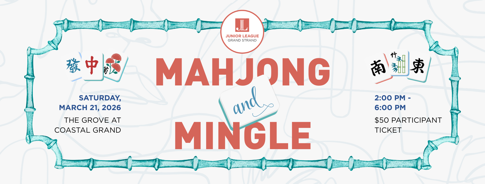 Mahjong and Mingle at The Grove at Coastal Grand, Saturday March 21, 2026